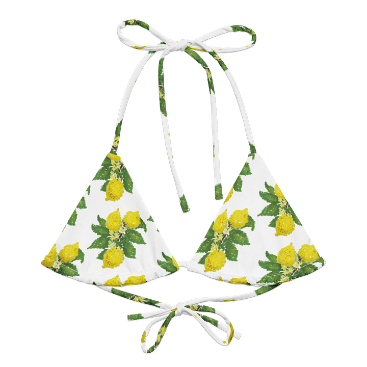 Lemon Love White Bikini Top product image (1)