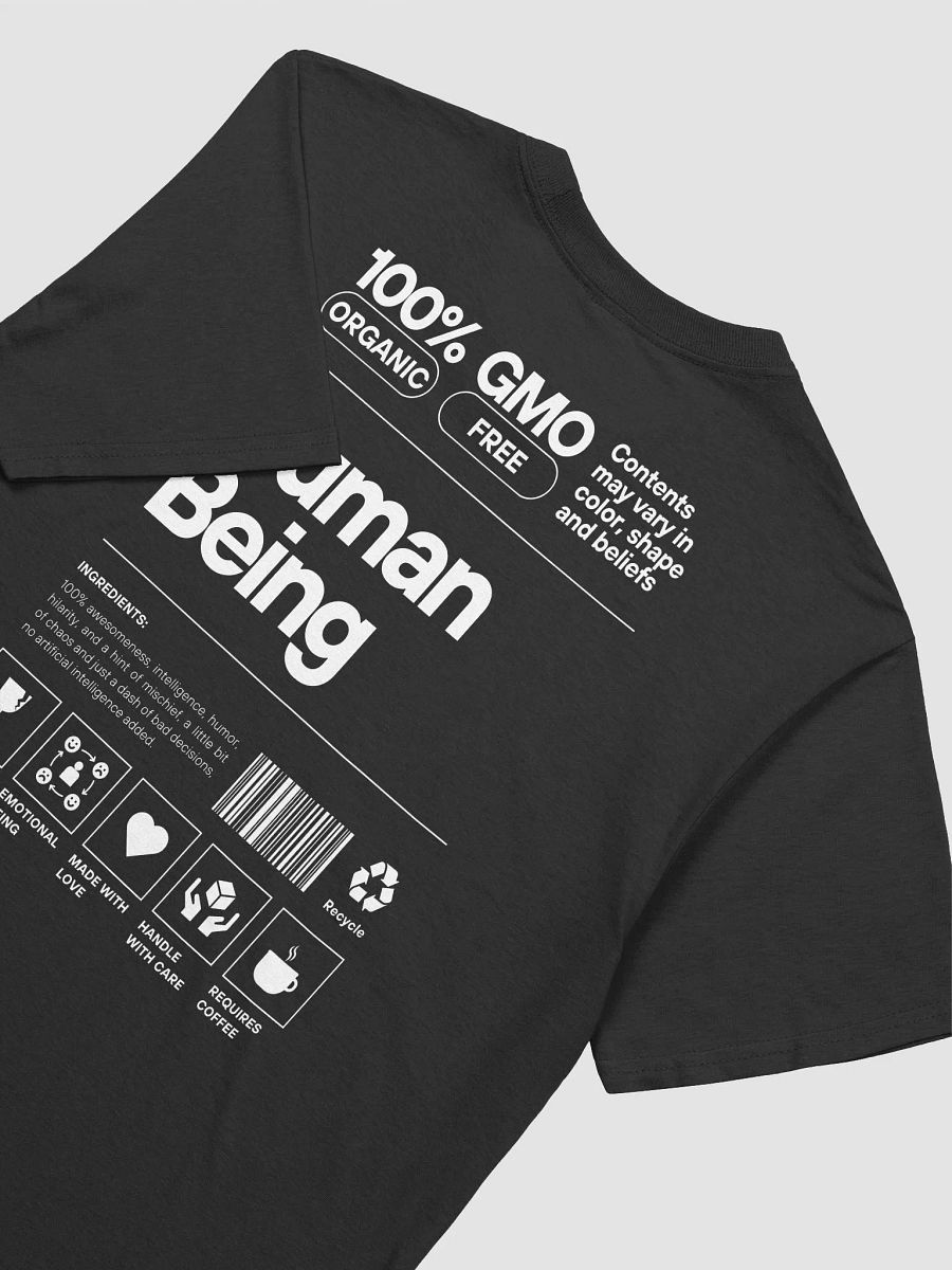 Human Being Tee – 100% Awesomeness & Mischief | Fun Graphic T-Shirt for the Perfectly Imperfect product image (4)