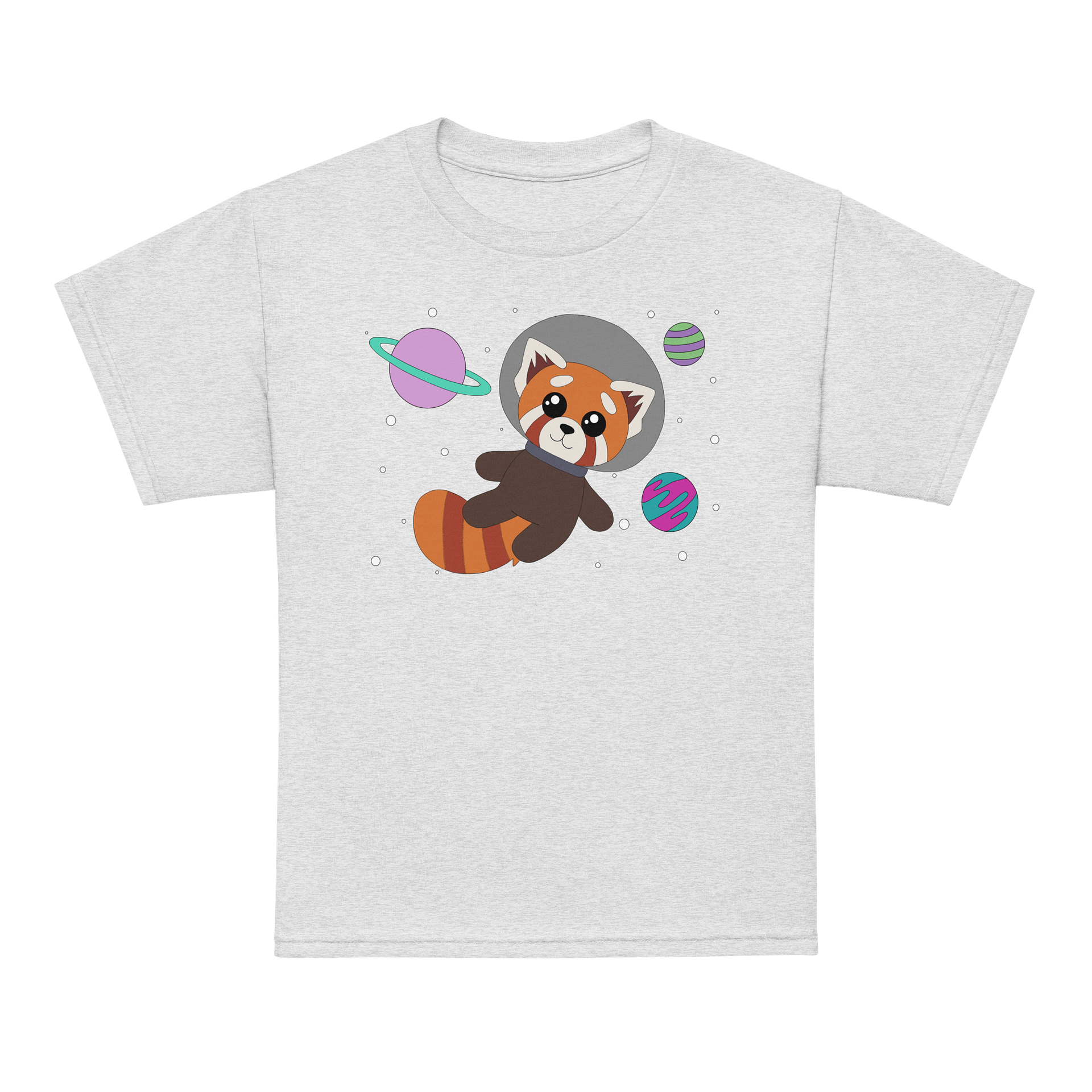 Red Panda Space Youth T-shirt product image (35)