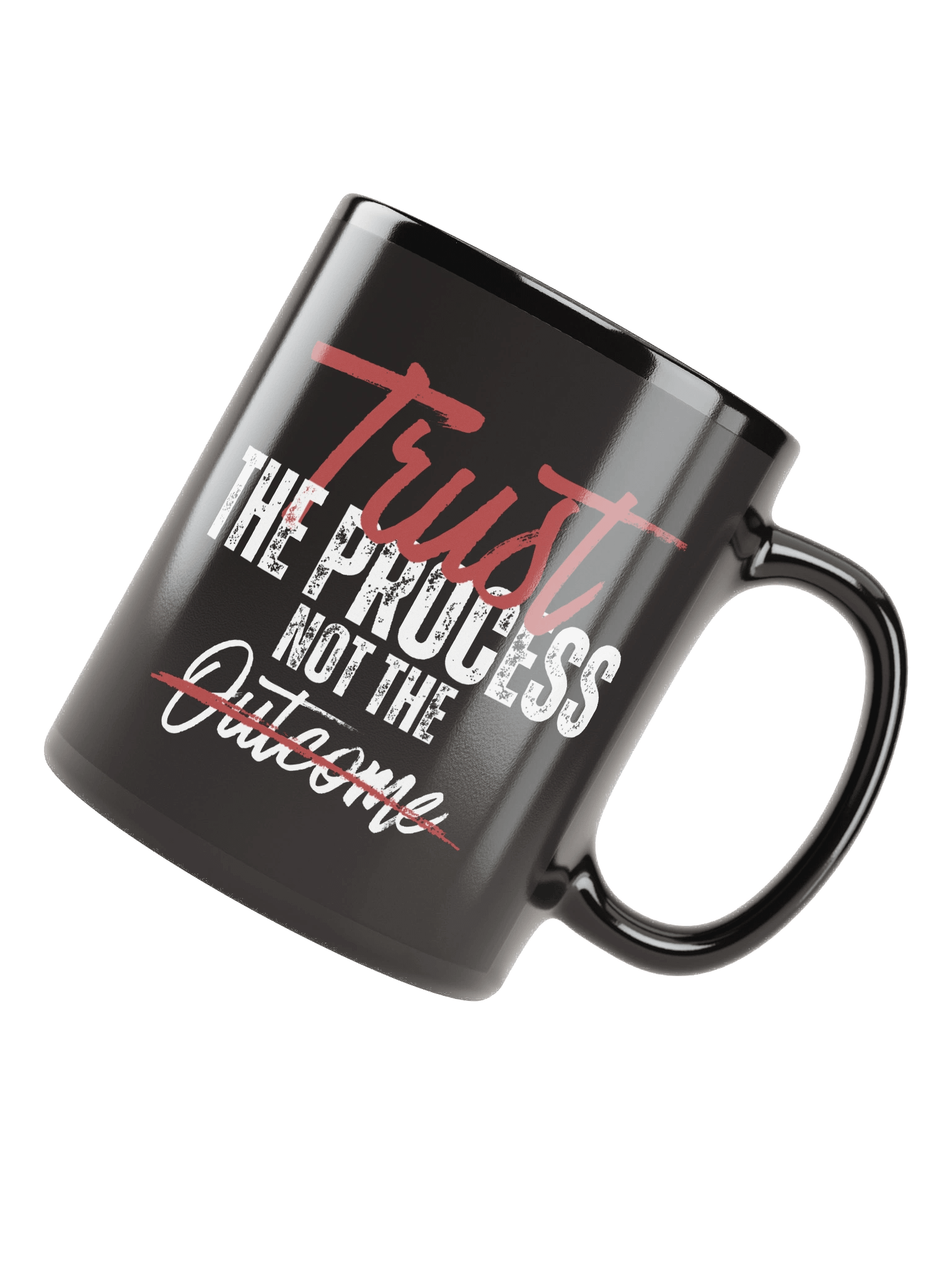 Trust the Process Motivational Quote Black Coffee Mug product image (5)