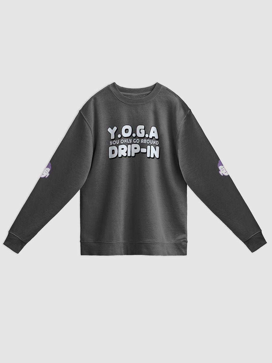 Serene Soul Unisex Pigment Dyed Sweatshirt-YOGA DRIP-IN product image (3)