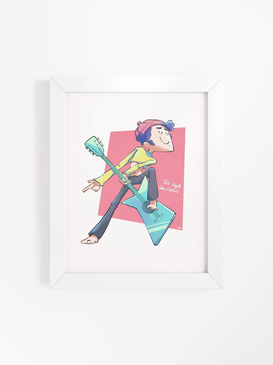 Toe Style Guitarist | Frame Matte Poster product image (17)