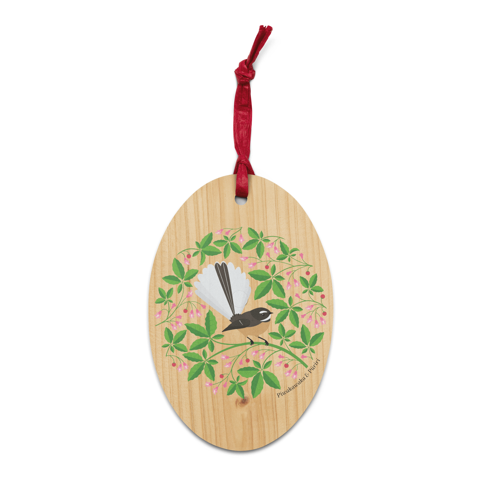 Fantail in Pūriri Wooden Ornament product image (2)