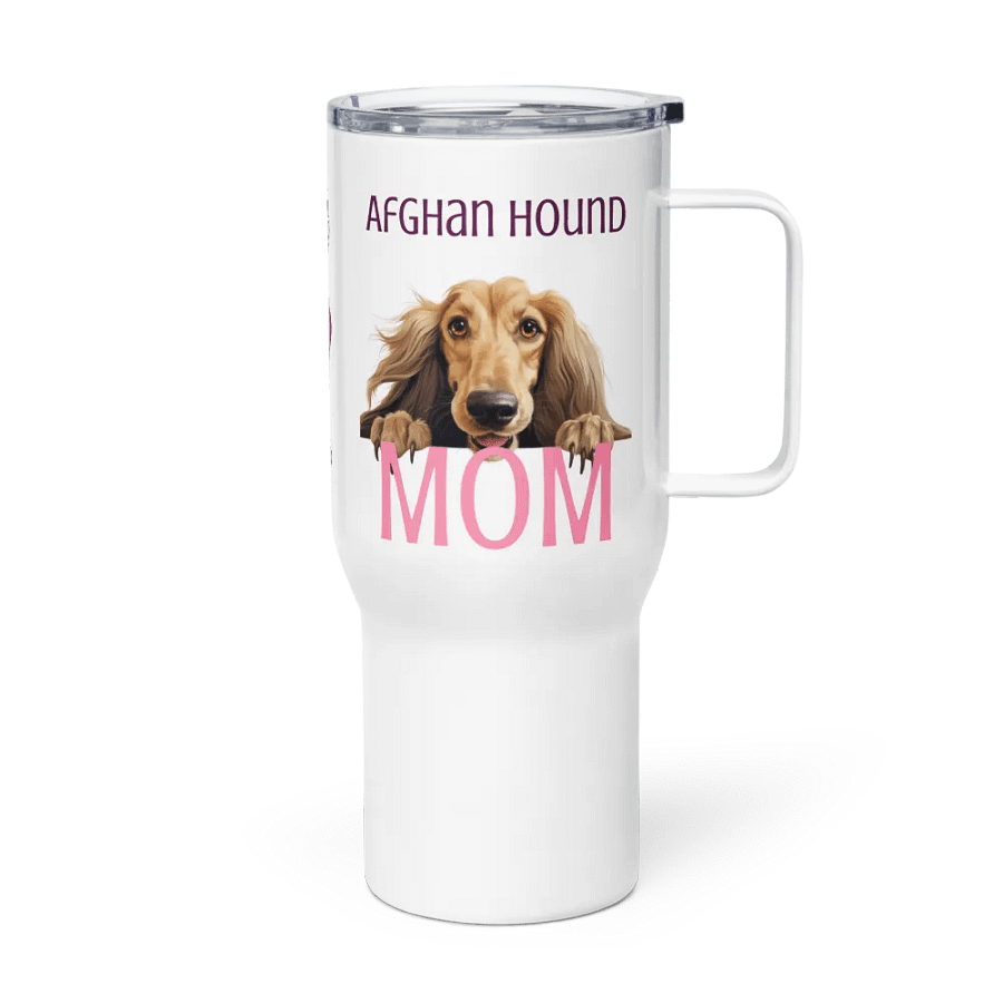 Afghan Hound Pup Mom Love Travel Mug product image (9)