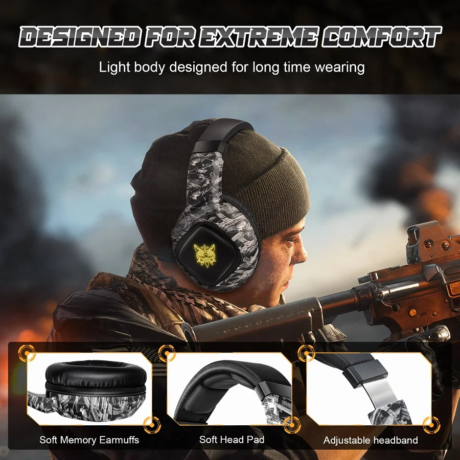 Gaming Headset Headphones Wired Noise Cancelling product image (3)