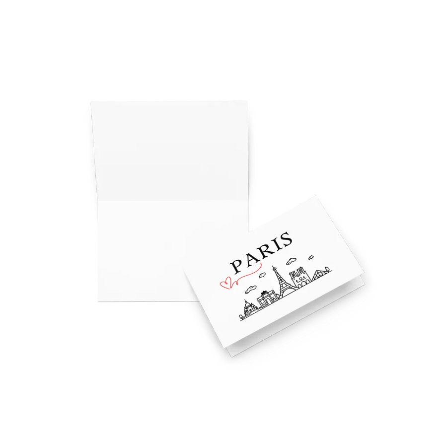 Love Paris with Monuments Greeting Card | Thank-You Note product image (4)