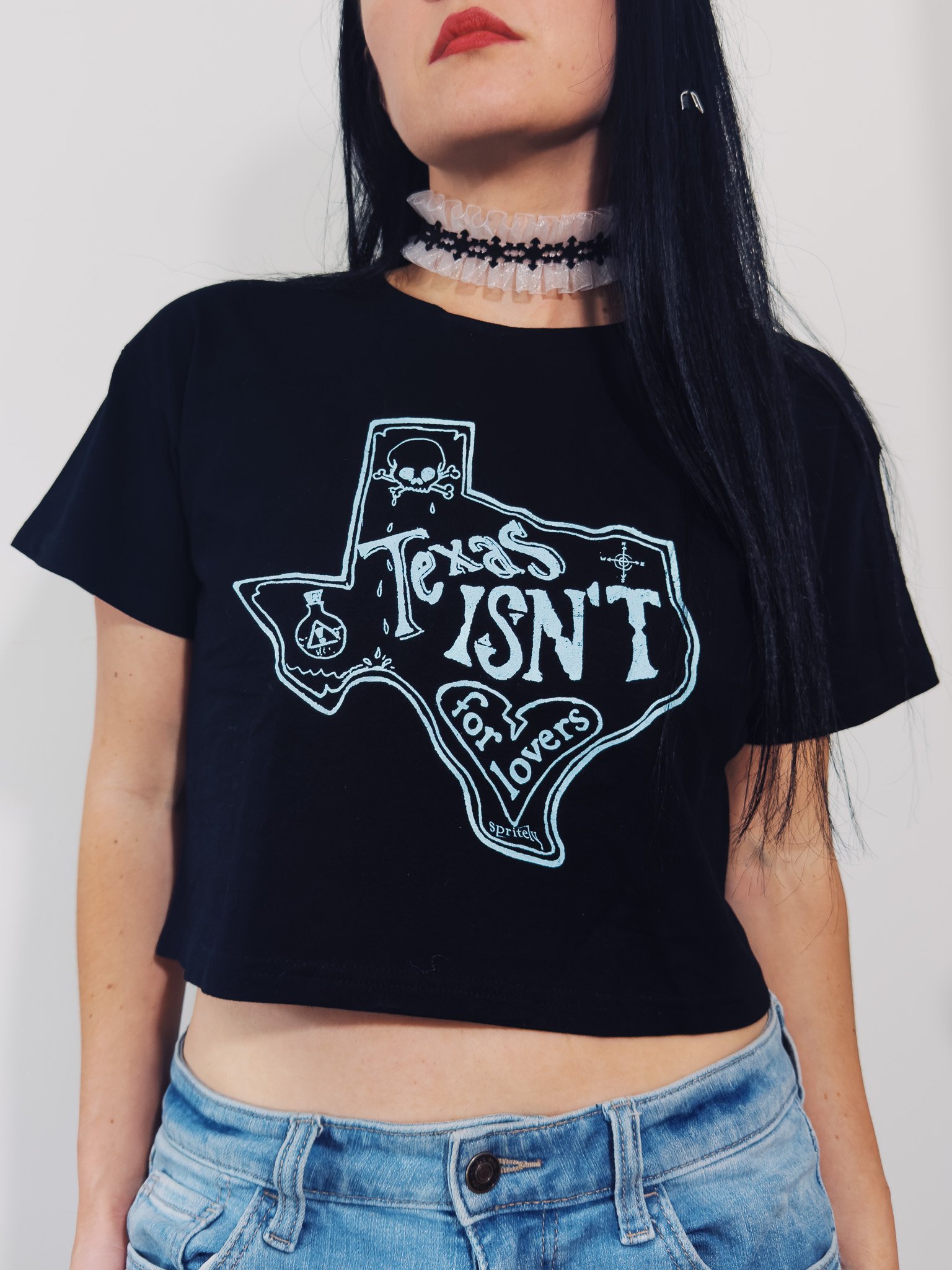 "Texas Isn't For Lovers" Crop Tee product image (1)