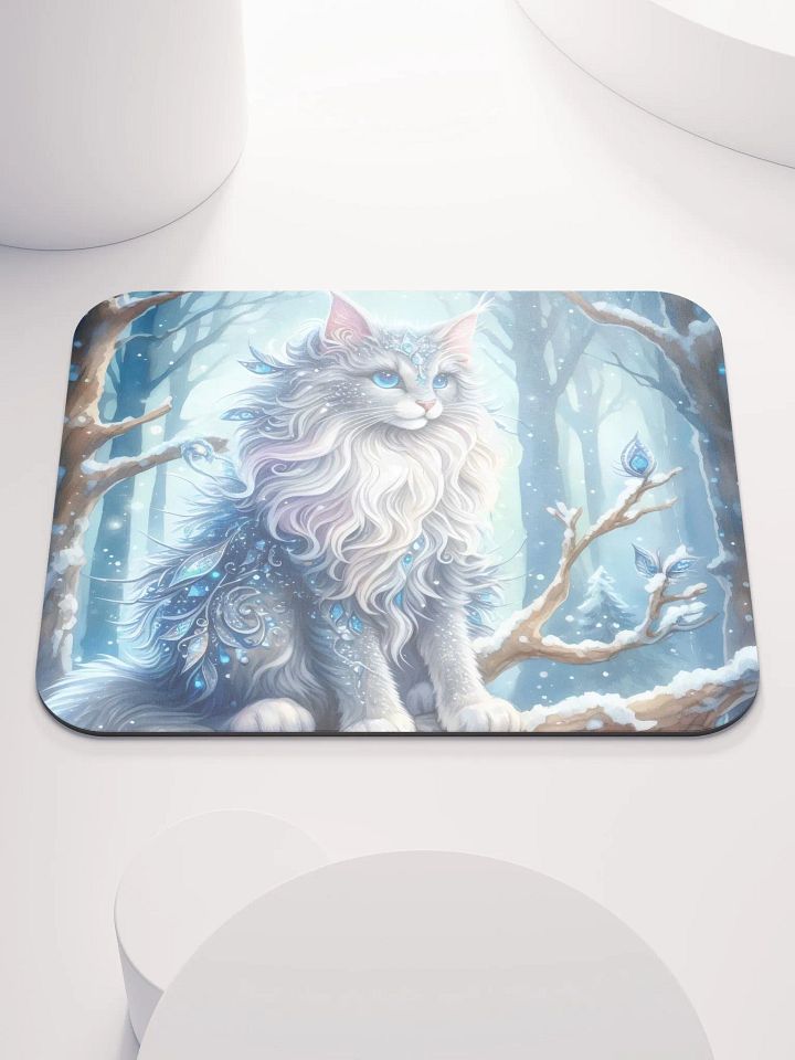 Frosty Feline Mouse Pad product image (2)