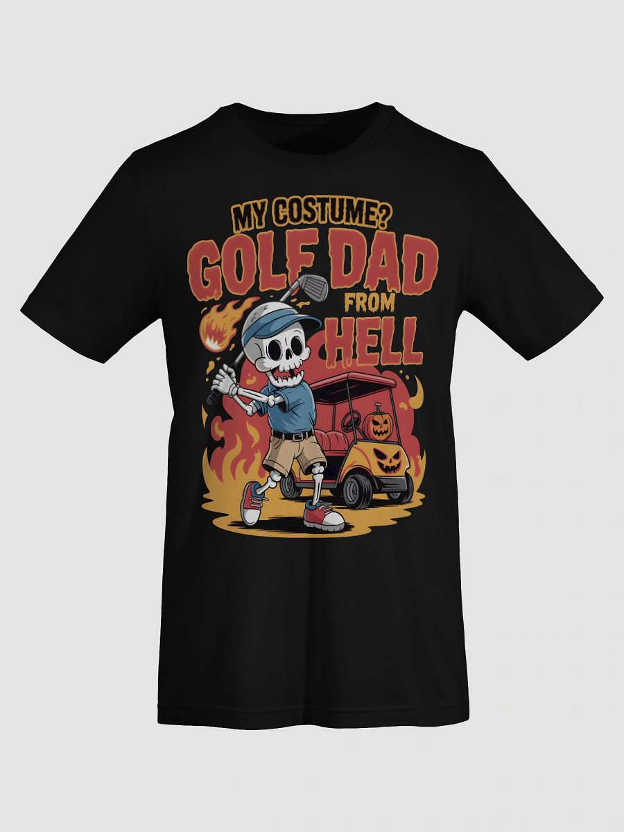 Fiery Golf Dad Skeleton T-Shirt product image (14)