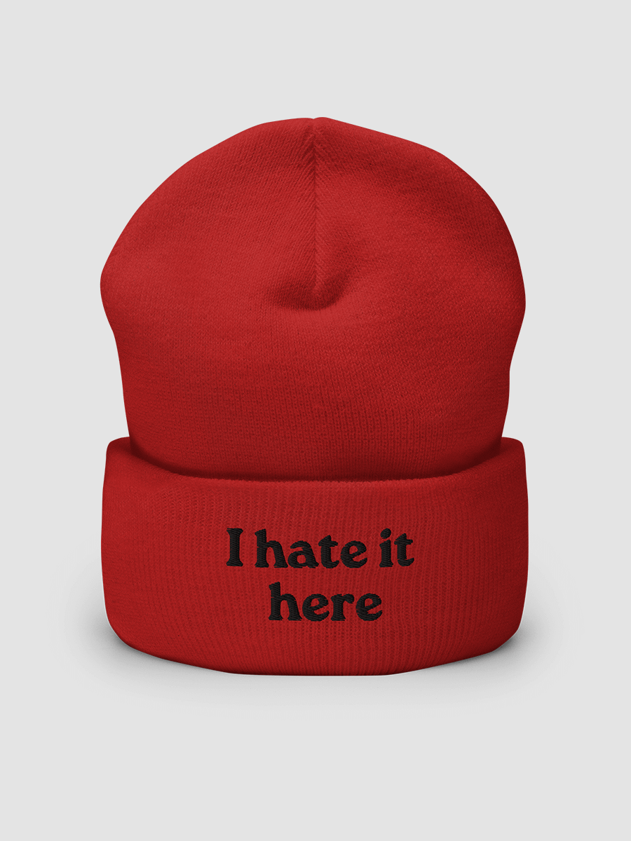 I hate it here - Cuffed Beanie product image (2)