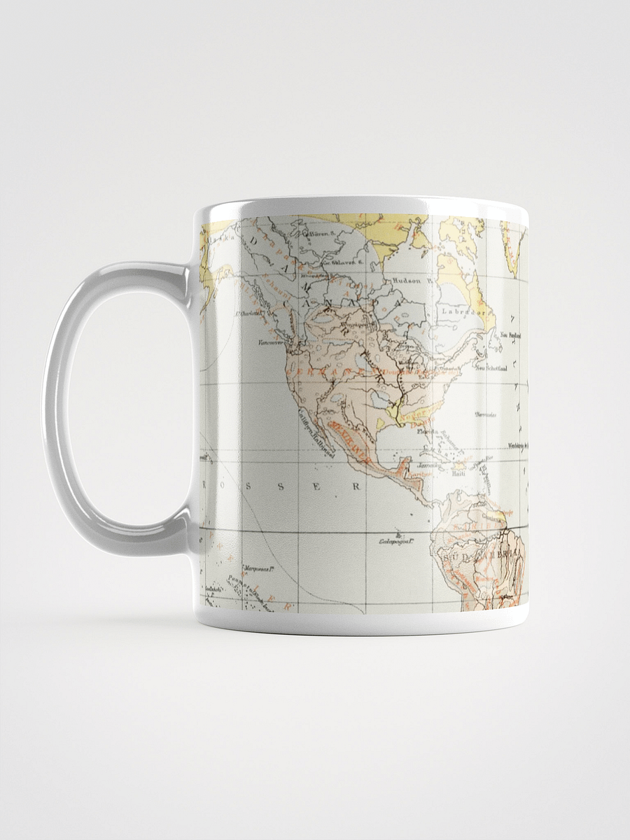Vintage World Map White Glossy Mug product image (6)