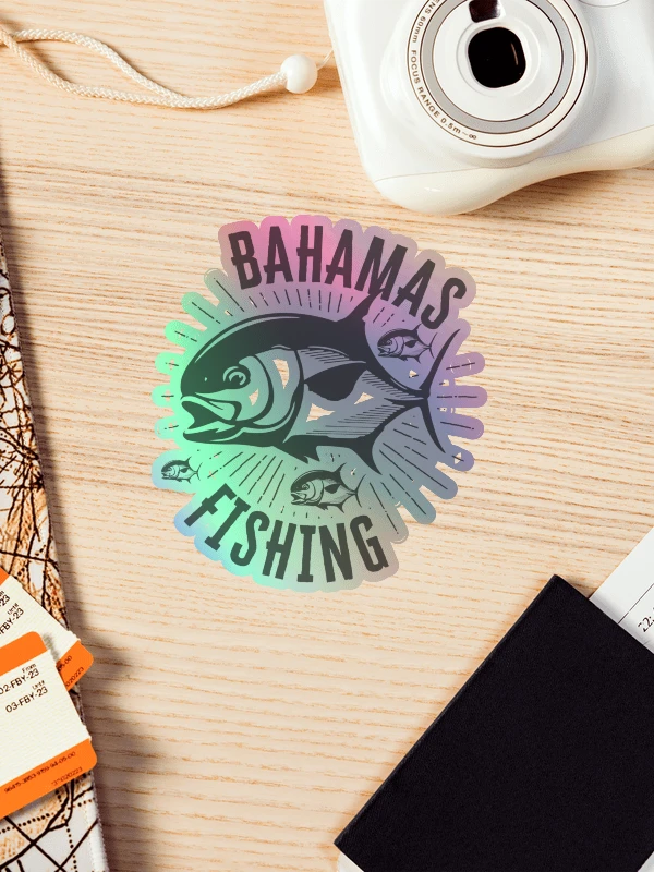 Bahamas Sticker Holographic : Bahamas Fishing Permit Fish product image (1)