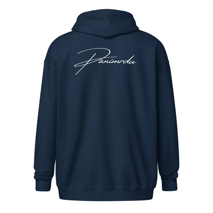 PANÍ MRDU Zip Up Hoodie in Navy product image (1)