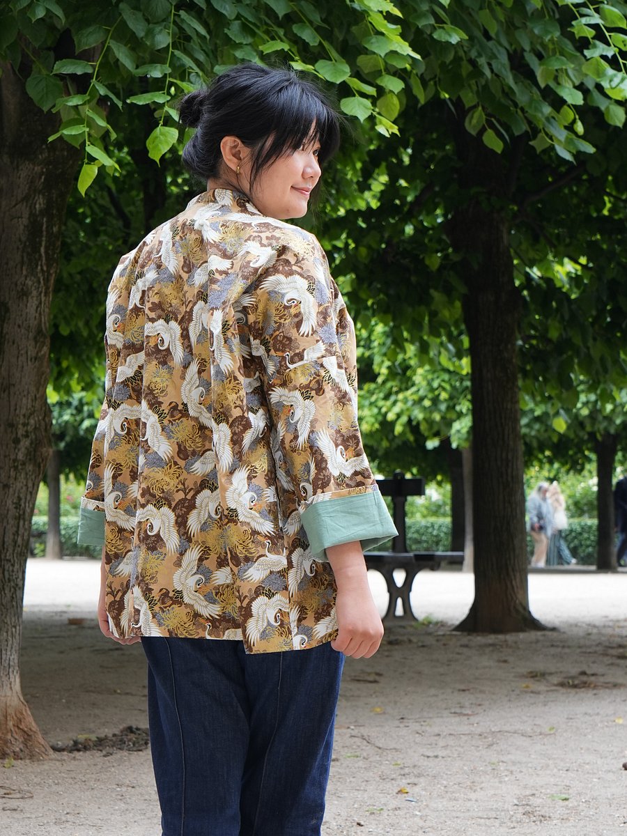 Crane Elegance Kimono Jacket product image (1)