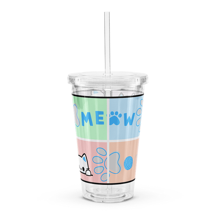 Frenchkittie Meow Pawprints Double-Wall Tumbler product image (1)