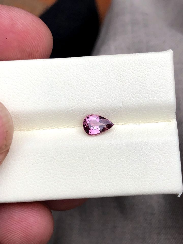 BURMES SPINEL PINK COLOR PEAR SHAPE CUT GEMSTONE FOR JEWELRY, 0.80 CRT product image (1)