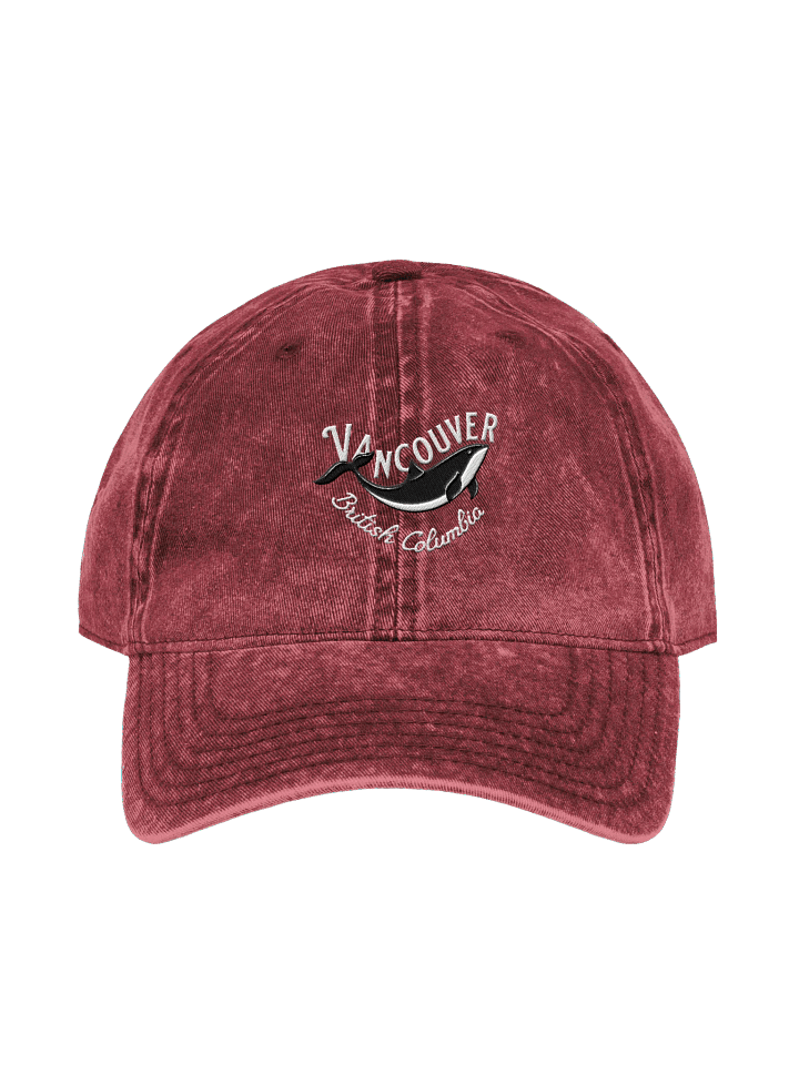 Vancouver Whale Embroidery Vintage Denim Hat product image (8)