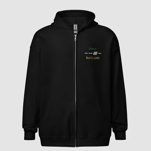 Embrace Irish Heritage and get cosy with Our Heavyweight Zip Hoodie.

Celebrate your Irish roots with our heavyweight Zip Hoo...