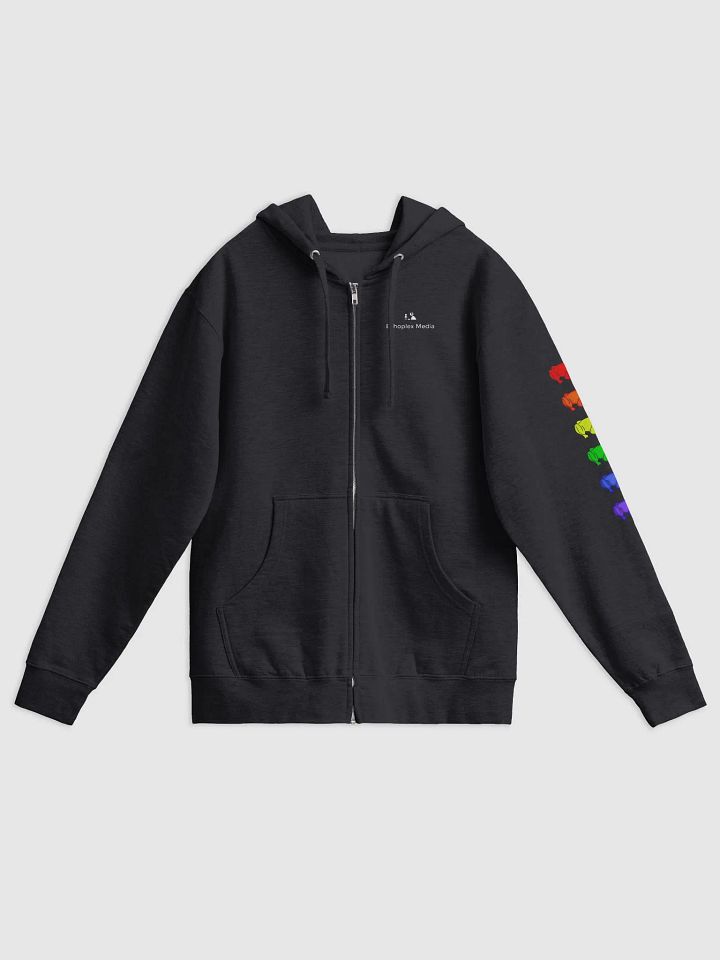 Rainbow Frogs Fleece Zipper Hoodie product image (2)