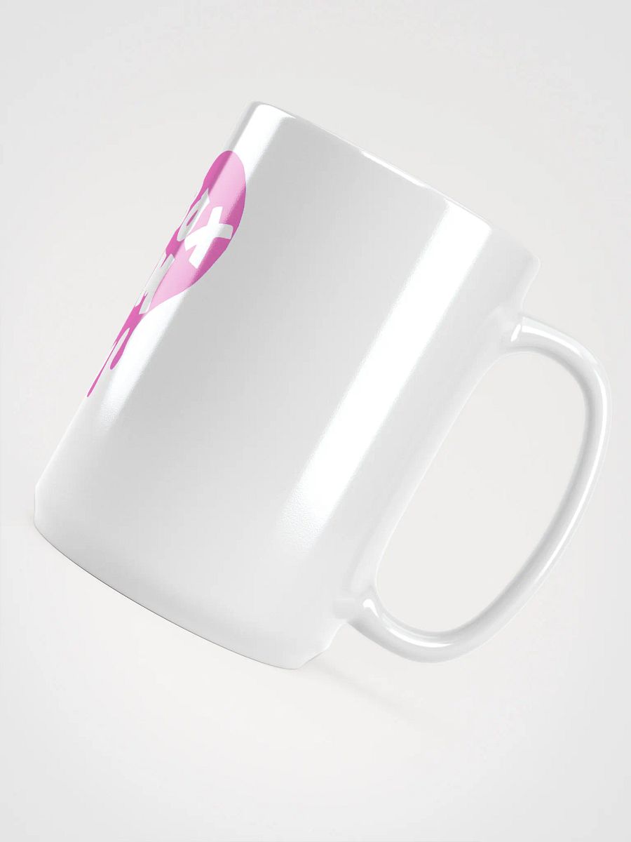 HOT BOX FAM TRANSPARENT BUBBLE GUM PINK LOGO COFFEE MUG product image (4)
