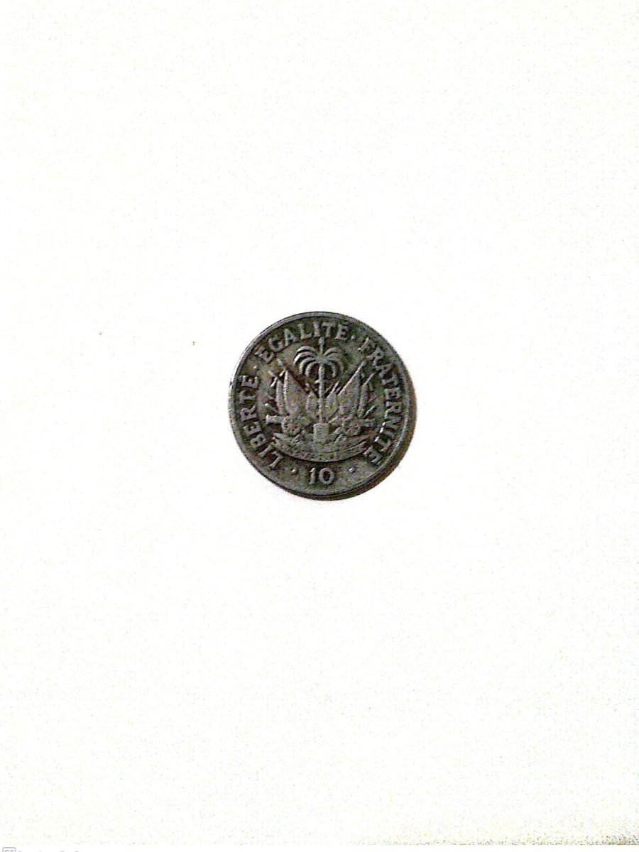 10 cent Haitian Gourde coin - Dumarsais Estimé (1949) product image (2)