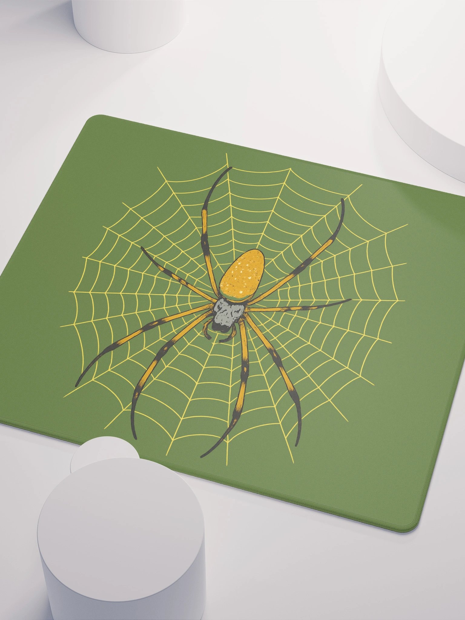 Olive Drab Orb Weaver Gamer Mousepad product image (4)