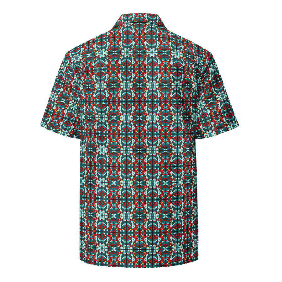 Green Stained Glass – Tropical Pattern Hawaiian Shirt product image (3)
