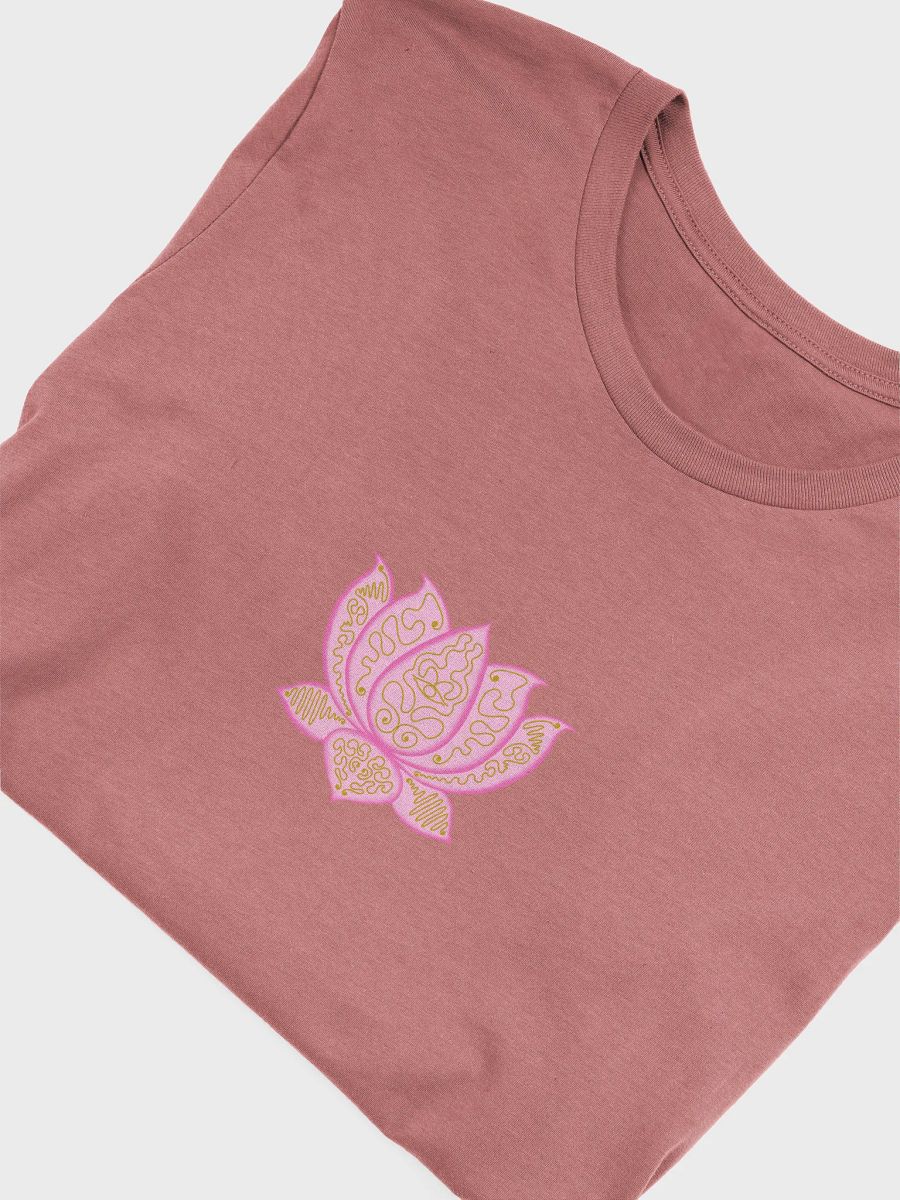 Mystic Lotus Gold-Trimmed T-Shirt product image (5)