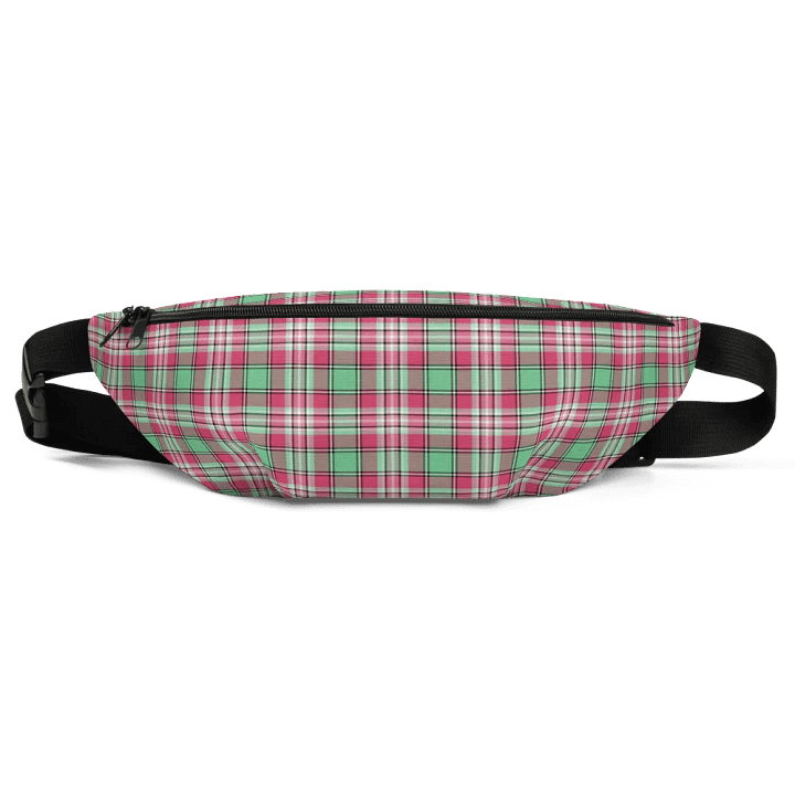 Mint Green and Pink Plaid Fanny Pack product image (2)