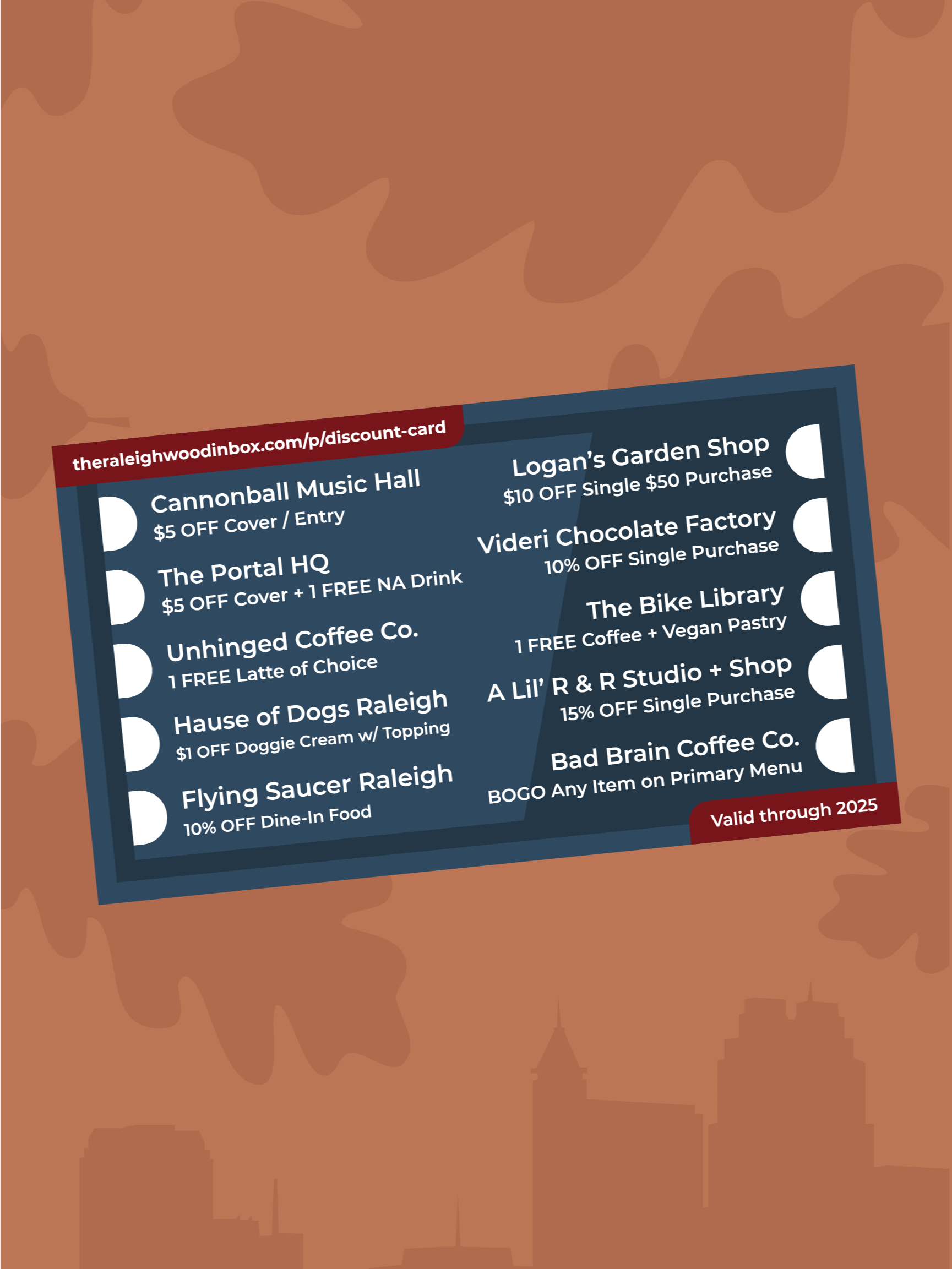 Raleigh Local Discount Card (Limited 1st Run) product image (2)