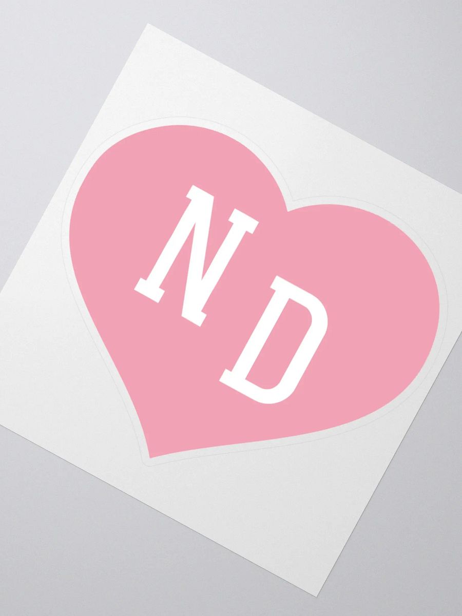 ND Heart Pink Sticker product image (4)