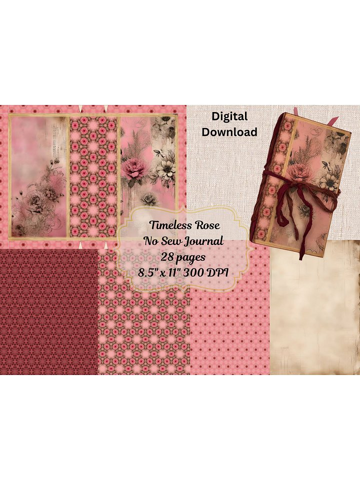 Timeless Rose Junk Journal product image (1)