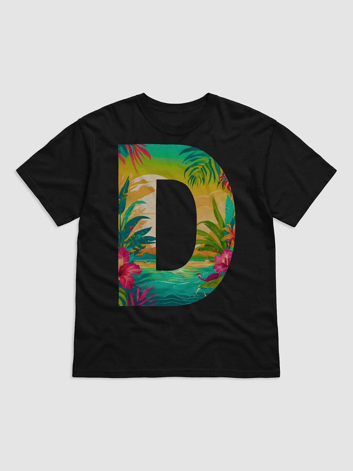 Tropical Sunset Paradise T-Shirt (Letter-D) product image (1)