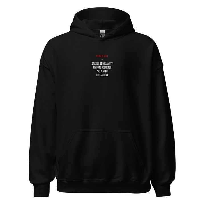 Hermit mód Black Hoodie product image (2)