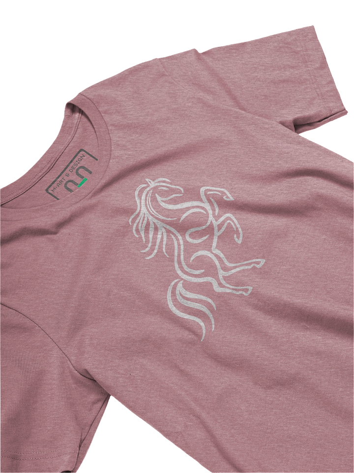 Hard Hooved Stallion T-Shirt – Minimalist Horse Line Art Dynamic Equestrian Design - by M-Art and Design product image (5)