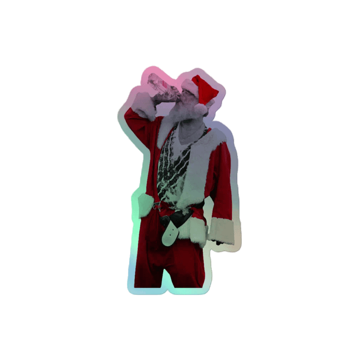 Bad Santa Holographic Sticker product image (2)