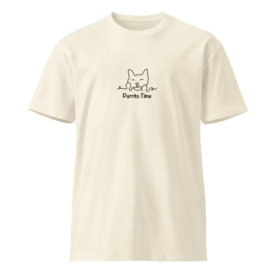 Purrito Time T-shirt (beige) product image (1)