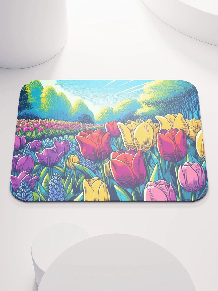 Vibrant Tulip Paradise Mouse Pad product image (1)
