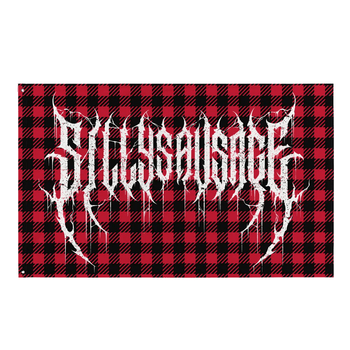 Sillysau5age Deathmetal Flag product image (1)
