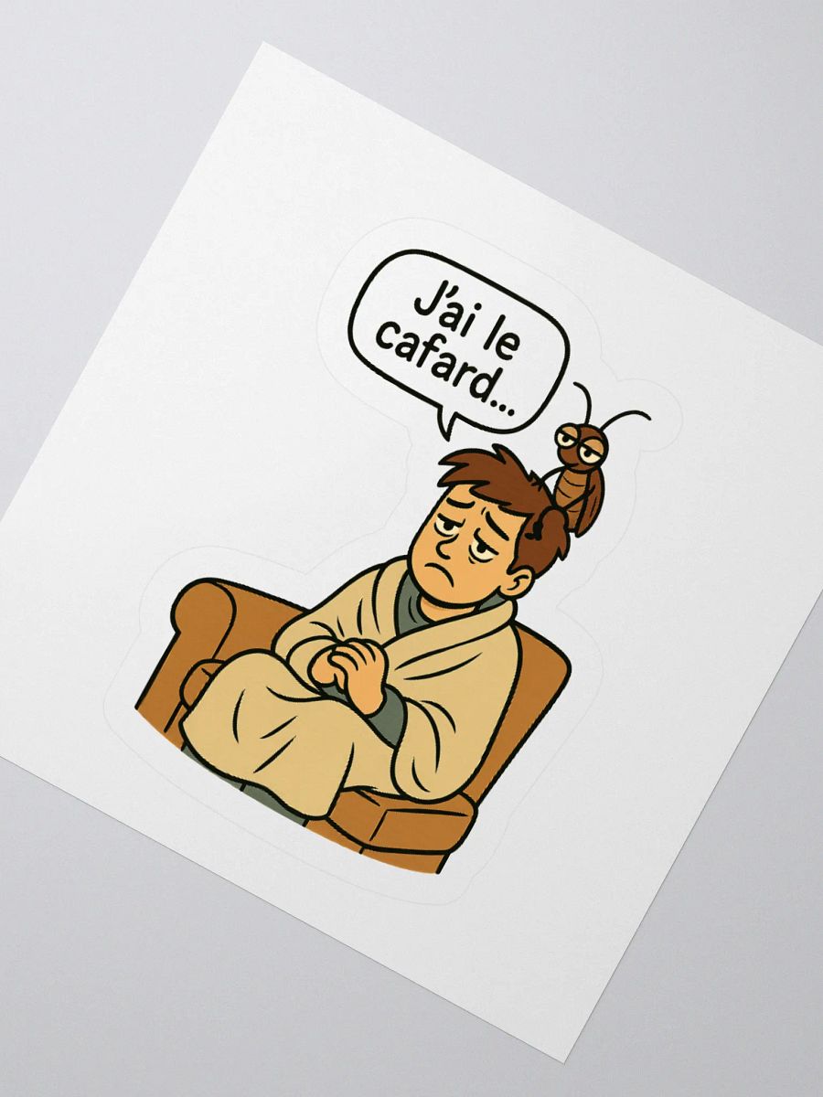 Avoir le cafard To feel depressed sticker by dark alphabet product image (6)