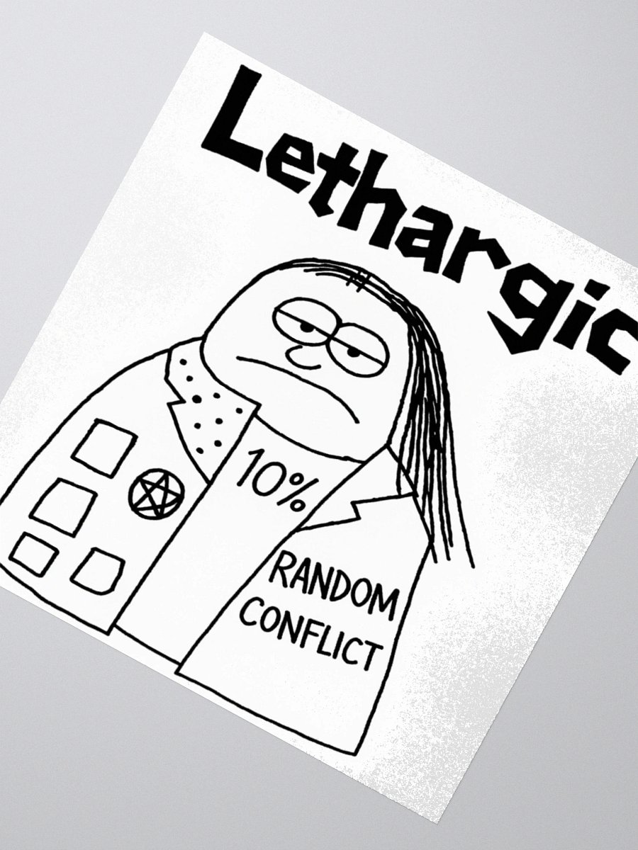 Lethargic (V2) "Bill" Sticker product image (3)