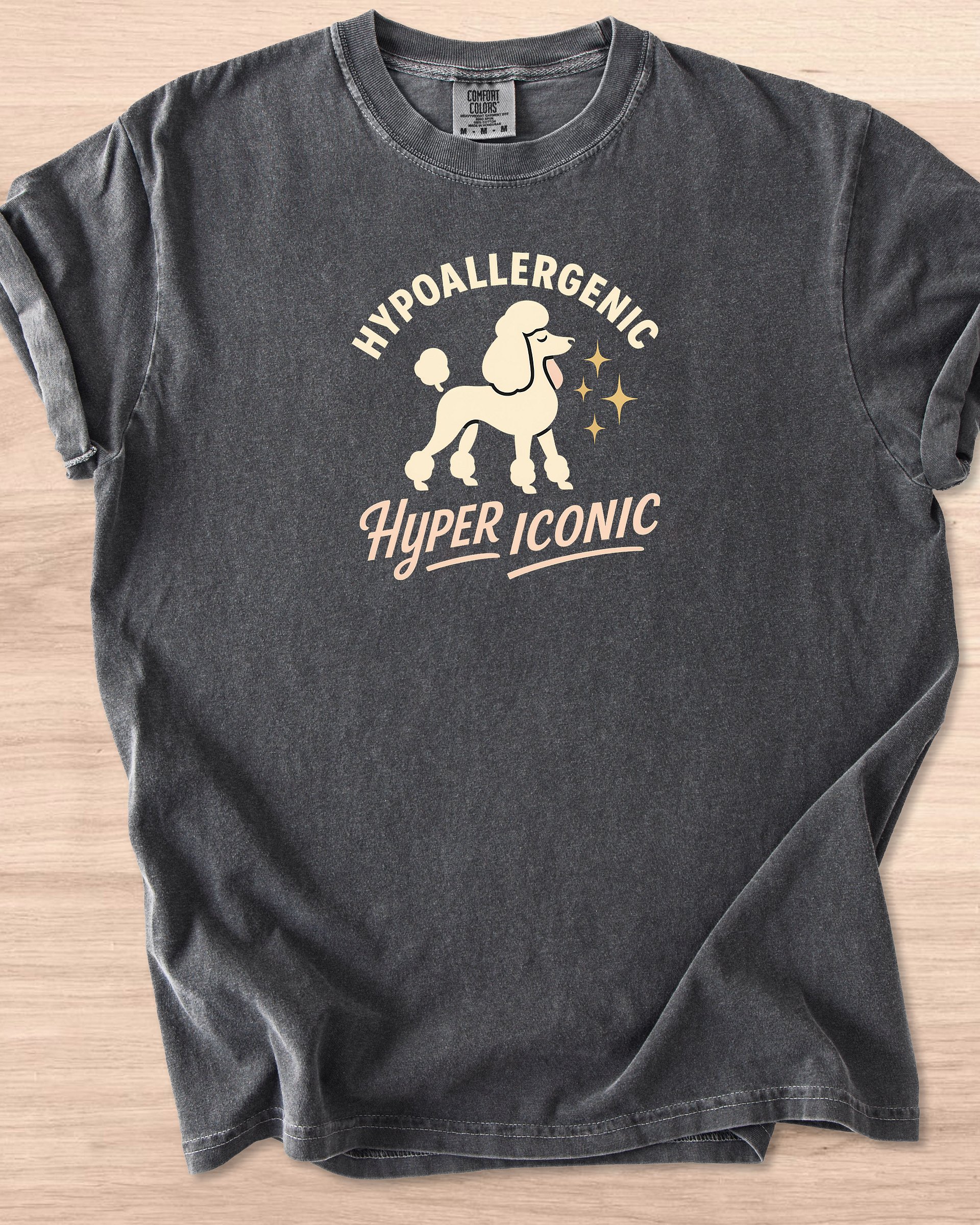 Hypoallergenic, Hyper Iconic (Poodle) Tee product image (46)