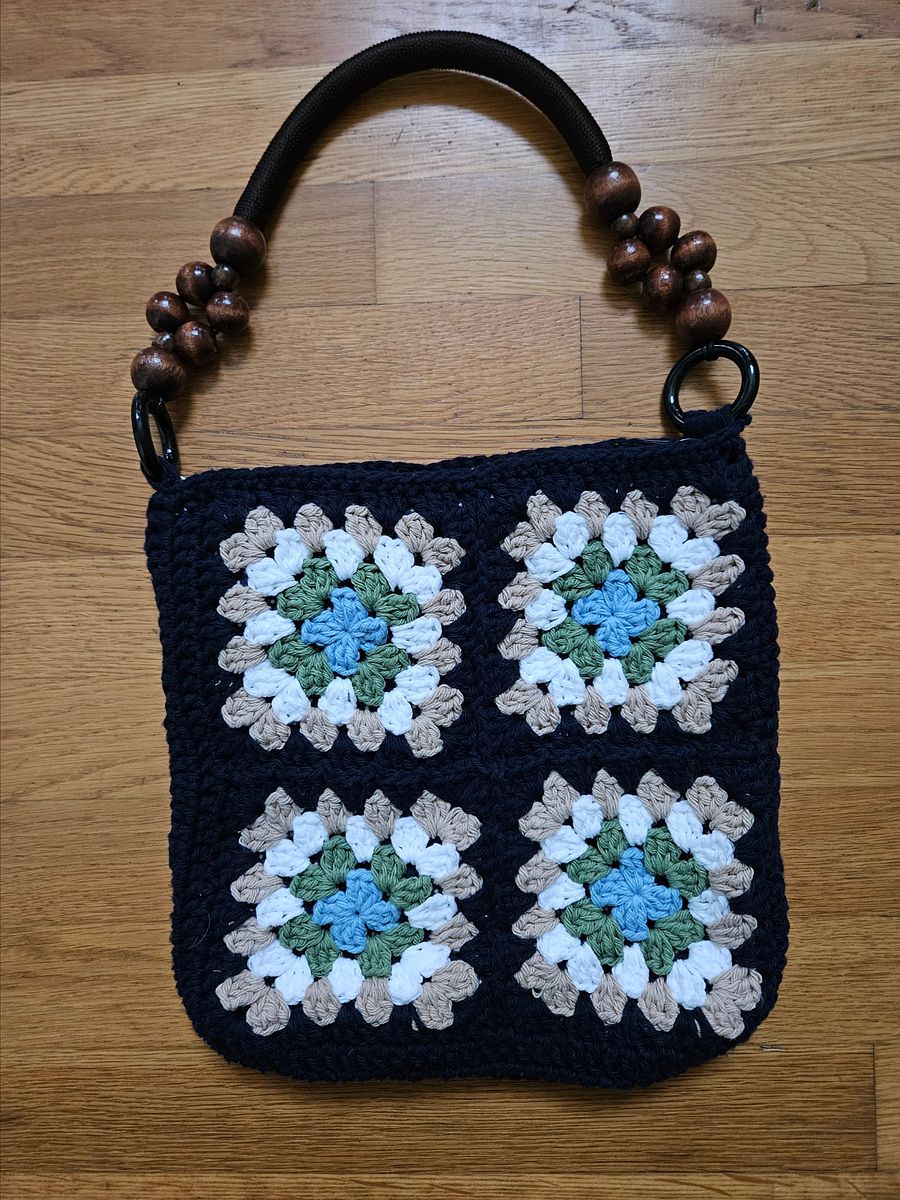 Cotton Granny Square Tote product image (1)