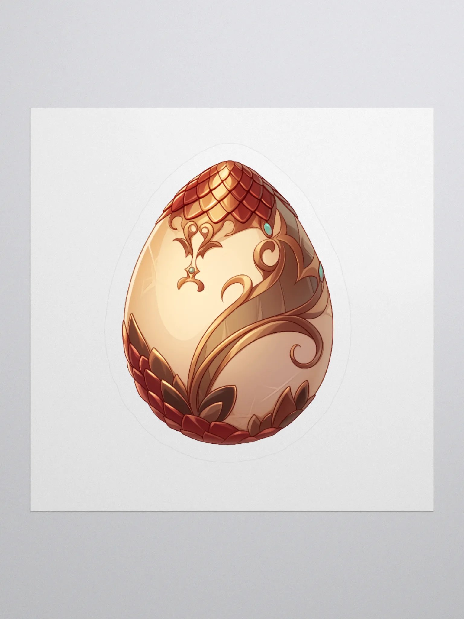 Copper Dragon Egg - Sticker product image (3)