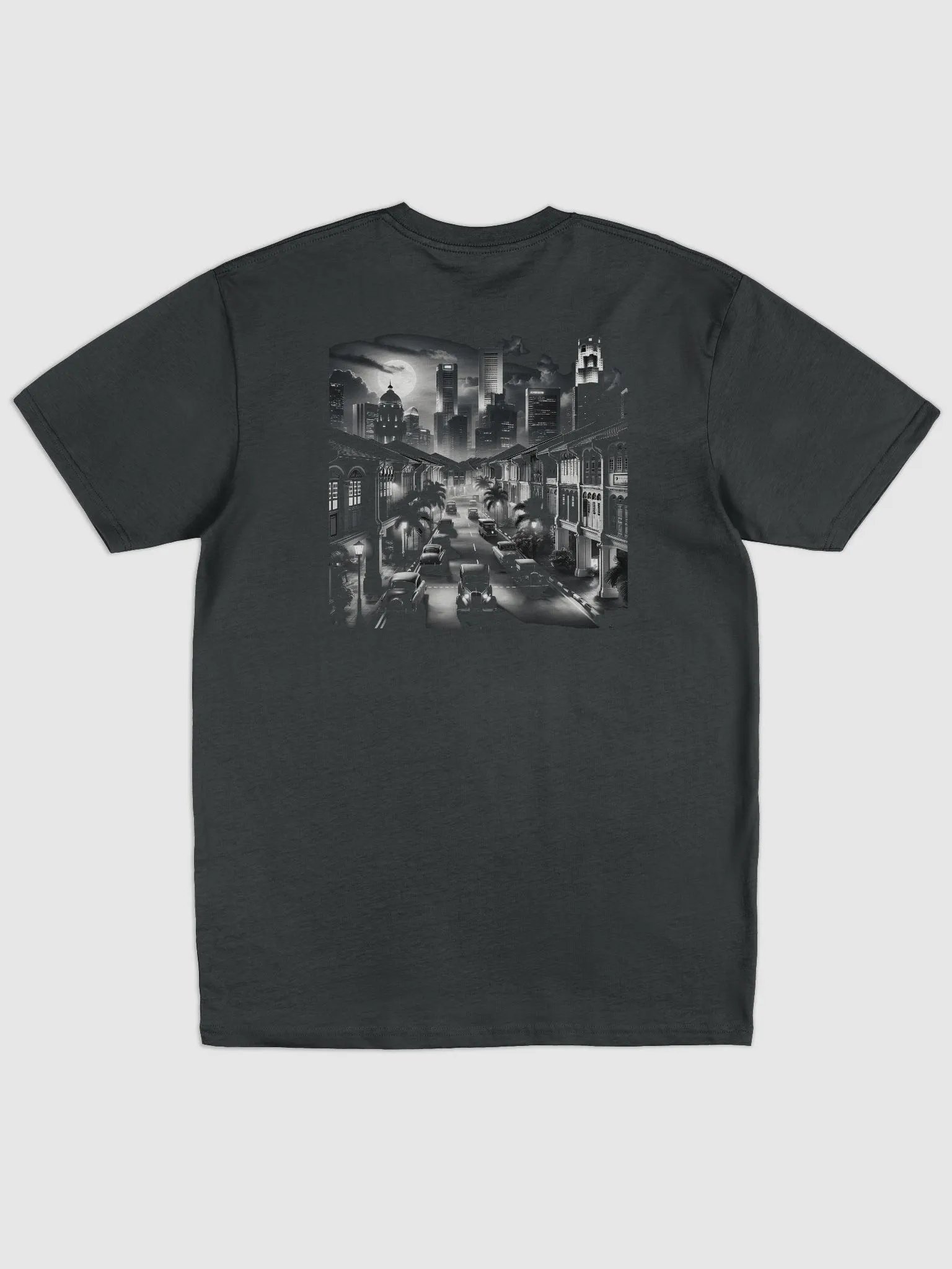 Singapore Inspired Moonlit Metropolis: (Mens Tee) product image (1)