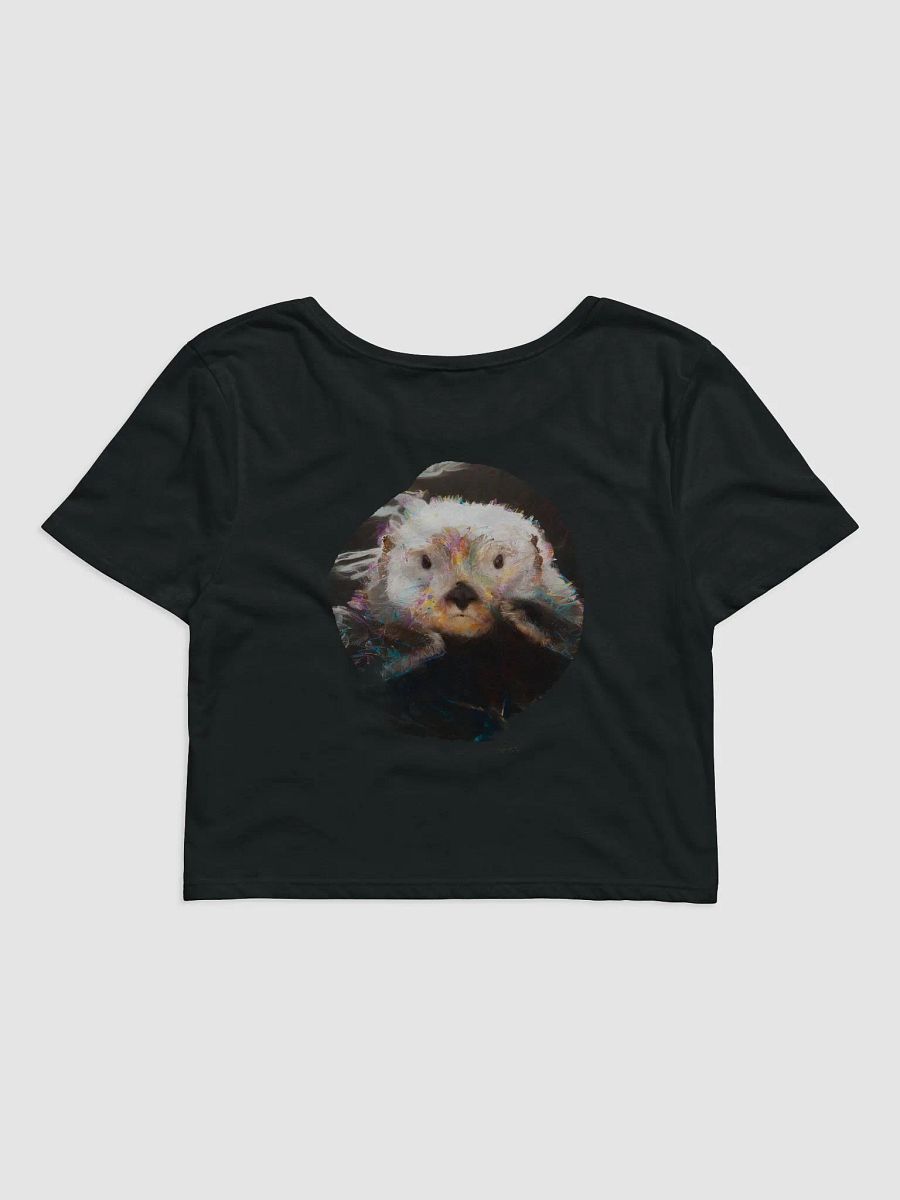 Watercolor Sea Otter Crop Tee product image (6)