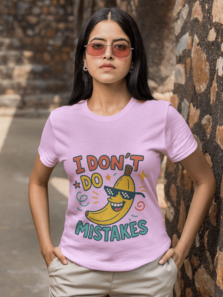 "I Don’t Do Mistakes" Funny Banana T-Shirt – Thug Life Glasses | Unisex, Cool, Viral Design product image (1)