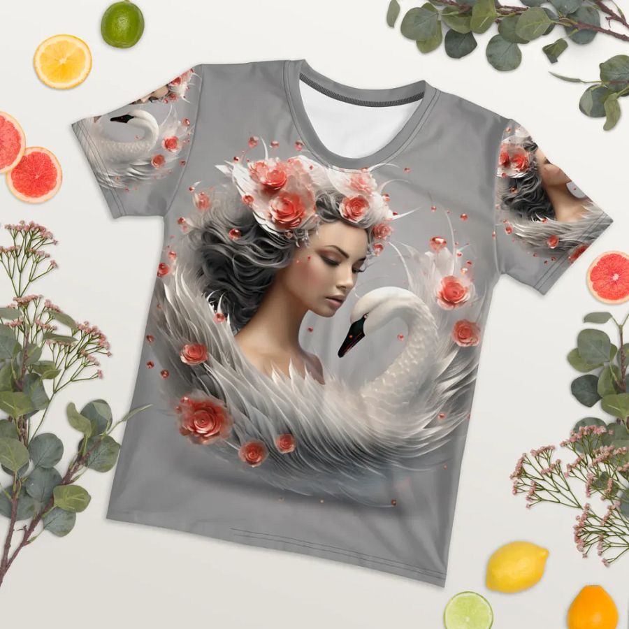 Swan Girl T shirt product image (4)