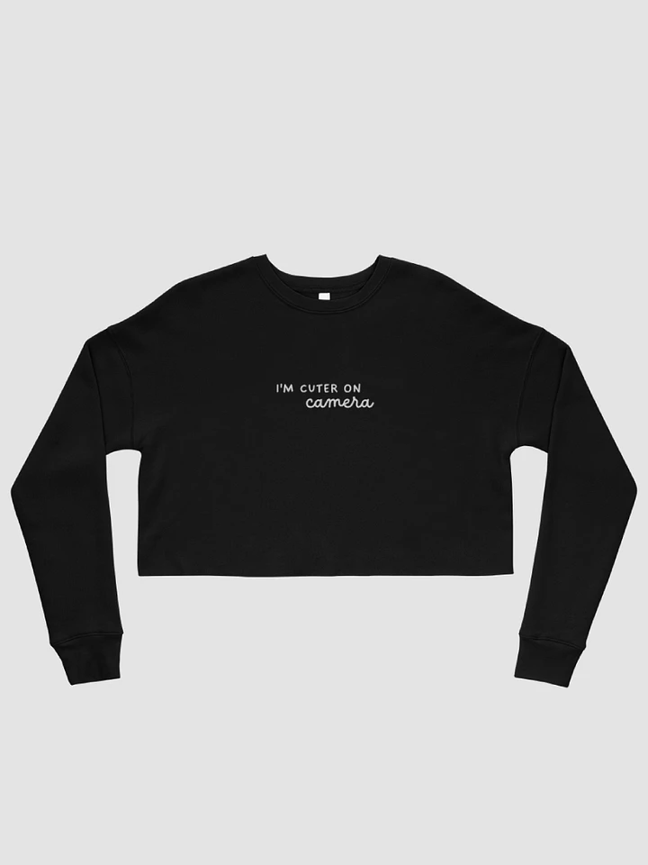 Cuter on Camera Crop Sweater - Black product image (2)