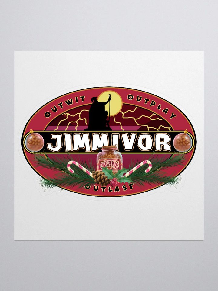 Jimmivor Game Show - Kiss Cut Parody Logo product image (1)